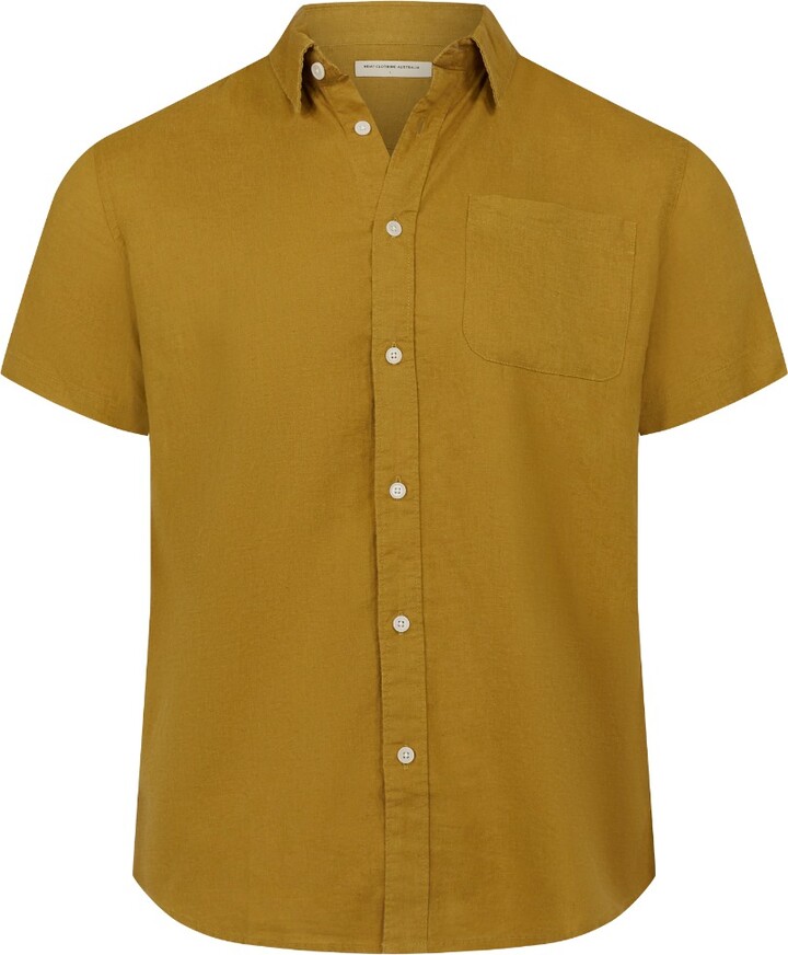 Hemp Clothing Australia Newtown ShortSleeve Shirt Willow ShopStyle