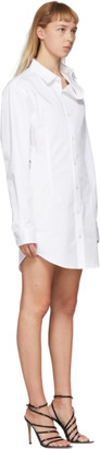 Y/Project White Asymmetric Shirt Dress