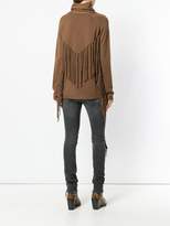 Thumbnail for your product : P.A.R.O.S.H. La Fringed turtle-neck jumper