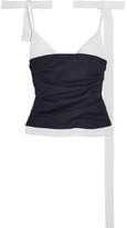 Thumbnail for your product : Jacquemus Cotton-poplin And Wool-fleece Top