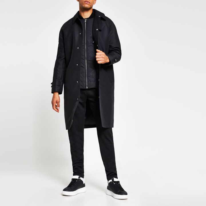 mens grey mac jacket