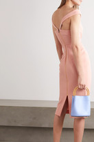 Thumbnail for your product : Roland Mouret Amarula Off-the-shoulder Wool-crepe Midi Dress - Pink