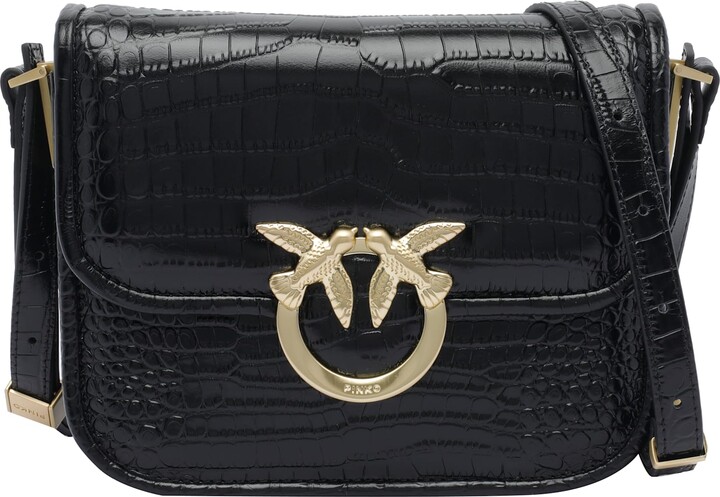 Pinko Love Tweed Logo-Plaque Crossbody Bag ShopStyle
