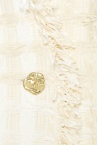 Thumbnail for your product : Oscar de la Renta Tiered Tweed Single Button Jacket