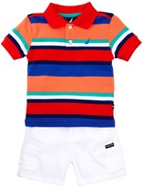 Thumbnail for your product : Nautica Striped Polo Shirt & Short Set (Baby Boys)