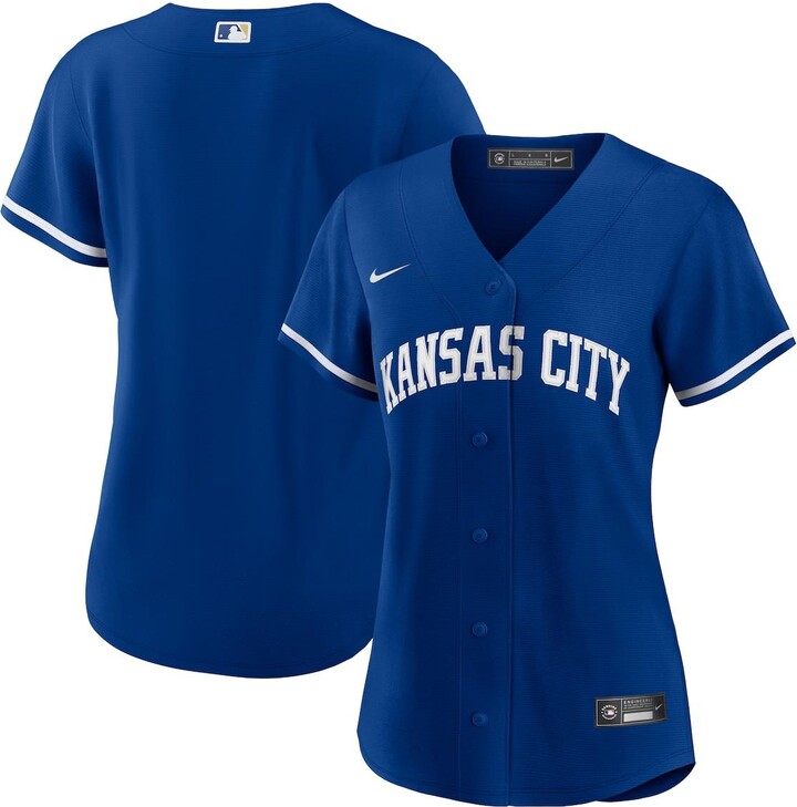 Nike Women's Royal Kansas City Royals Alternate Replica Team Jersey -  ShopStyle Short Sleeve Shirts
