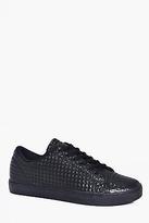 Thumbnail for your product : boohoo NEW Mens Lace Up Diamond Textured Trainer in