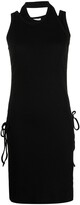 Thumbnail for your product : Designers Remix Side-Tie Cut-Out Ribbed Dress