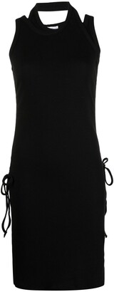 Designers Remix Side-Tie Cut-Out Ribbed Dress