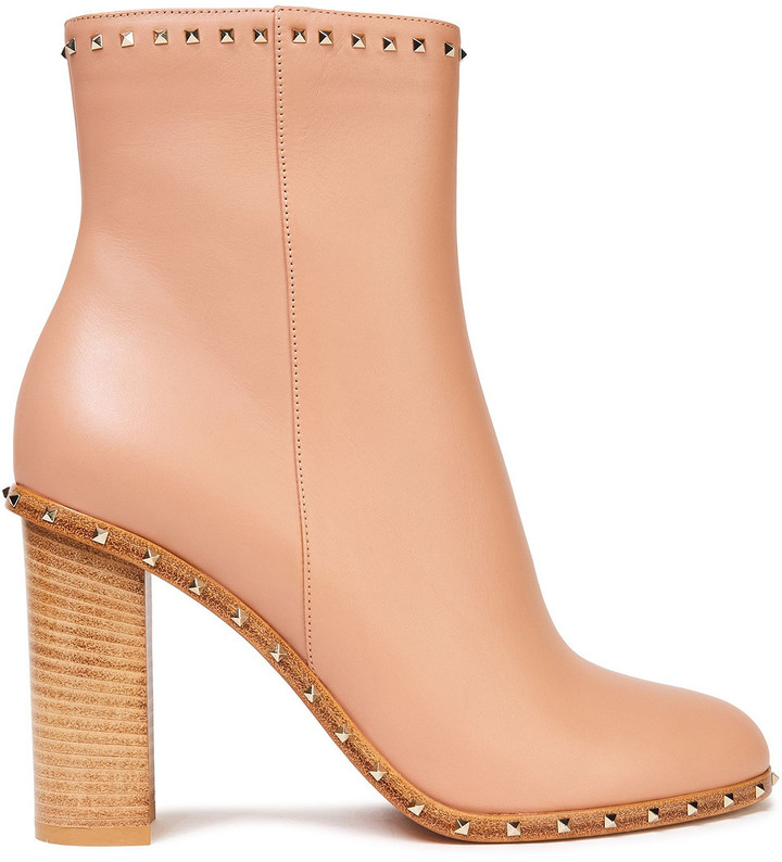 blush colored booties