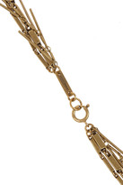 Thumbnail for your product : Isabel Marant Fringed bronze-tone necklace