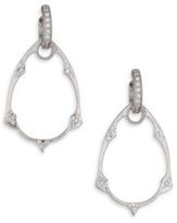 Thumbnail for your product : Jude Frances Belle Diamond & 18K White Gold Earring Charm Frames