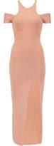 Thumbnail for your product : Self-Portrait Cutout Ribbed Stretch-Knit Midi Dress
