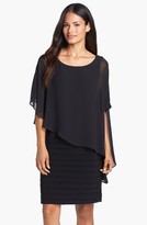 Thumbnail for your product : Adrianna Papell Women's Chiffon Overlay Shutter Pleat Sheath Dress