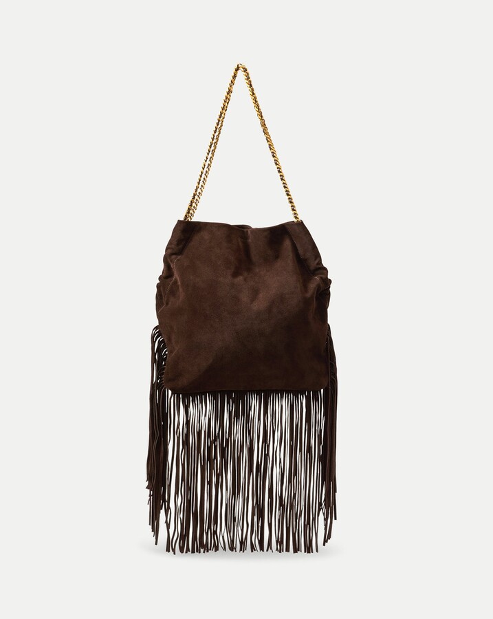 Large Fringe Veronica Beard Slouch Bag