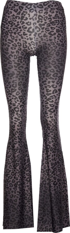Black Leopard Print Pants