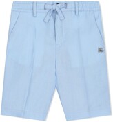 Thumbnail for your product : Dolce & Gabbana Children Single-Breasted Linen Suit