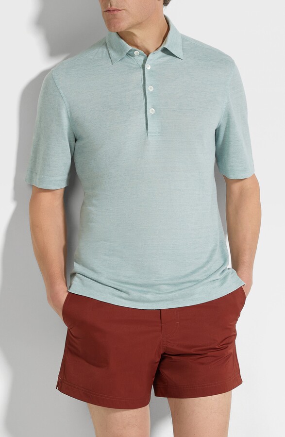 Ermenegildo Zegna Linen Polo