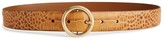 Thumbnail for your product : Andersons Leather Croc-Embossed Circle Buckle Belt
