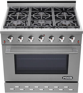 NXR Professional Ranges NXR Professional 36" 5.5 Cubic Feet Dual Fuel Freestanding Convection Range