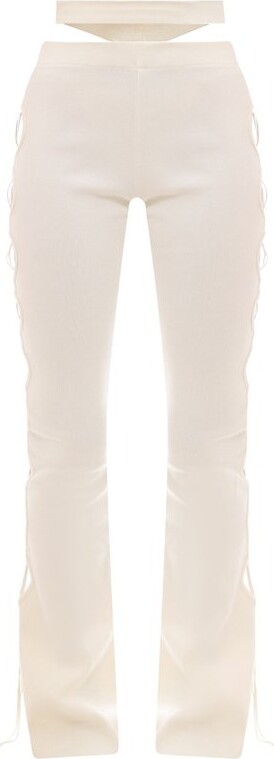 725 High Rise Bootcut Corduroy Women's Pants - White