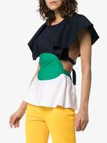 Thumbnail for your product : Rosie Assoulin venn diagram cotton top