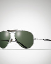 Thumbnail for your product : Ralph Lauren Metal Aviator Sunglasses