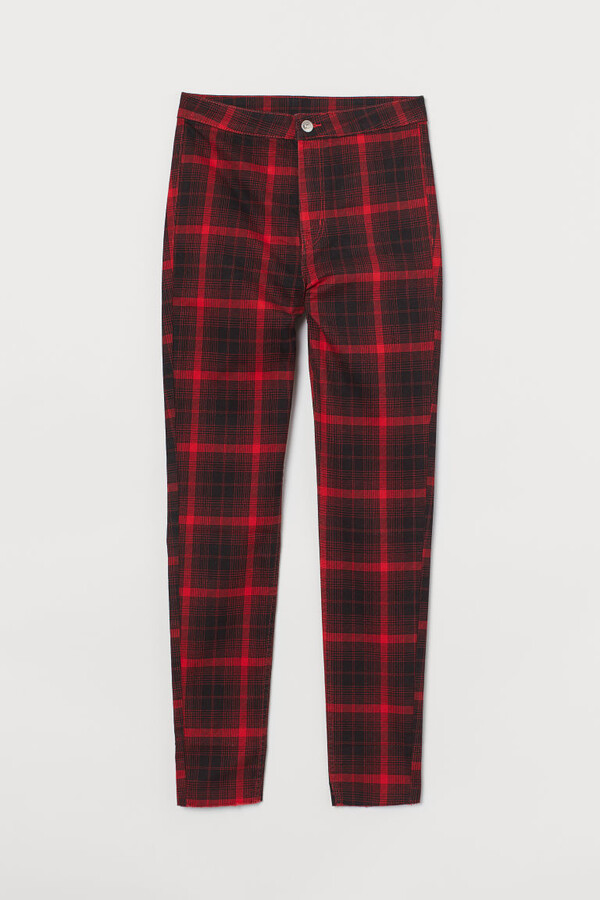 h and m plaid pants