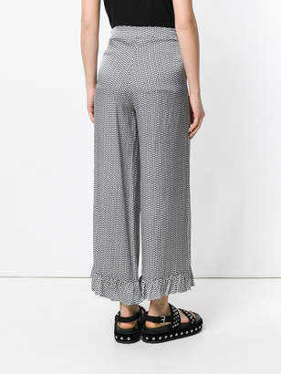 Isa Belle Isabelle Blanche polka dot printed trousers