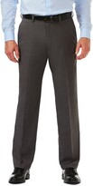 Thumbnail for your product : Haggar Cool 18 PRO Heather Classic Fit Flat Front Pants - 29-34" Inseam