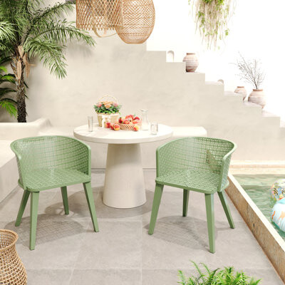 17 Stories Marzieh Outdoor Dining Chair Set