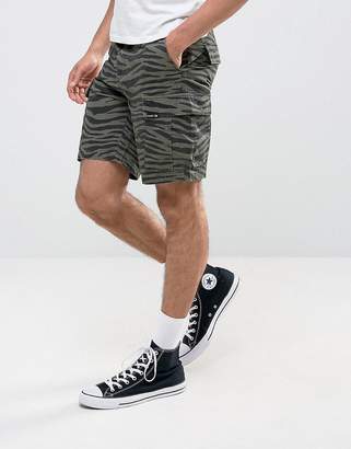 HUF Cargo Shorts in Zebra Print