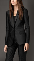 Thumbnail for your product : Burberry Tailored Silk Blend Jacquard Jacket