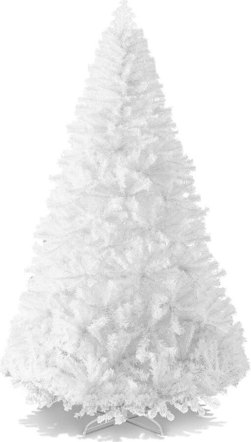 Best Choice Products 6 ft. White Unlit Pine Artificial Christmas Tree
