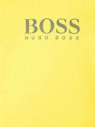 Boss Kids logo print long sleeve T-shirt