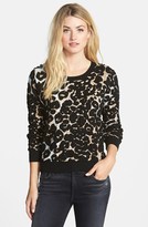 Thumbnail for your product : Vince Camuto Puckered Leopard Jacquard Sweater