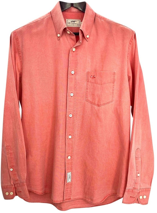mens pink burberry shirt