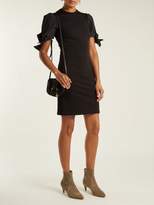 Thumbnail for your product : RED Valentino Abito Puff Sleeve Jersey Dress - Womens - Black