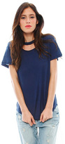 Thumbnail for your product : LnA Chelsea Tee in Navy