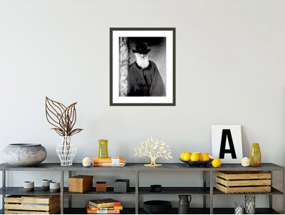 1000Museums Portrait of Charles Darwin (1809-82) by Julia Margaret Cameron -Framed Giclee Print