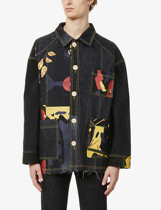 dark yellow denim jacket