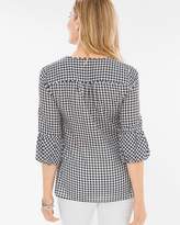 Thumbnail for your product : Chico's Chicos Gingham Bell-Sleeve Top