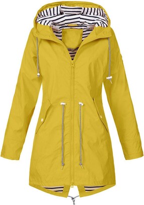 Women's Yellow Waterproof Coat | Shop the world's largest collection of  fashion | ShopStyle UK