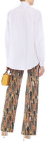 Thumbnail for your product : Stella Jean Stretch-cotton Poplin Blouse