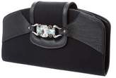 Thumbnail for your product : Giuseppe Zanotti Leather-Trimmed Embellished Clutch