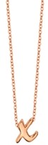 Thumbnail for your product : Unwritten Initial 18" Pendant Necklace in Rose Gold-Tone Sterling Silver