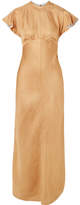 Thumbnail for your product : Zimmermann Twill Midi Dress - Gold