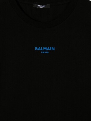 Balmain Kids TEEN logo-print short-sleeve T-shirt