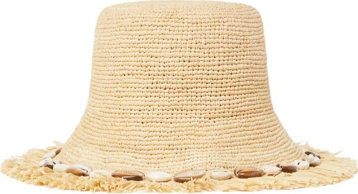 Alanui Chasing The Shadows fringed shell-detail hat