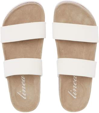 Linea Two strap suede footbed sandal